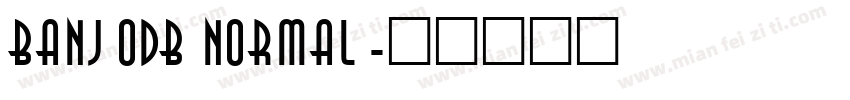 BanjoDB Normal字体转换